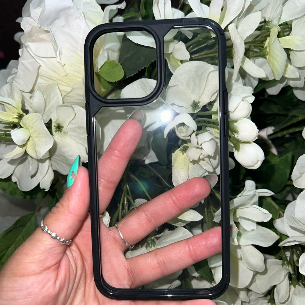 Black Transparent Phone Case